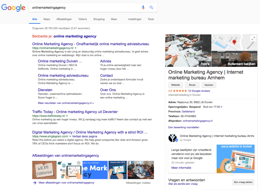 Google post screenshot desktop