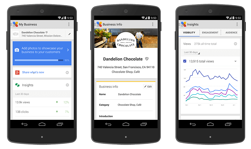 Google mijn Bedrijf app