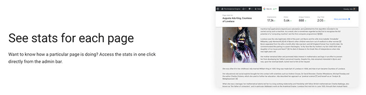 Google statistieken per pagina