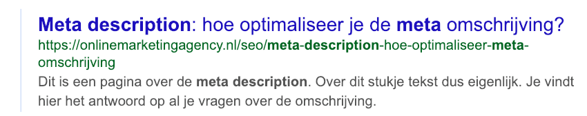 Maximale lengte meta omschrijving