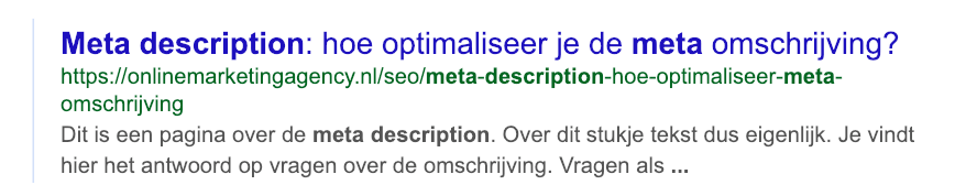 Meta description lengte
