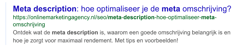 Verbeeldende en aanspreken meta omschrijving