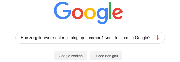 Hoe zorg ik ervoor dat mijn blog op nummer 1 komt te staan in google
