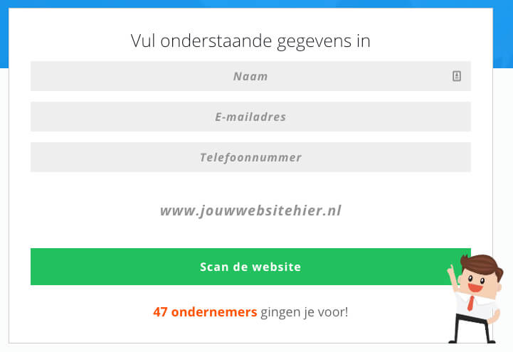 wek vertrouwen in contactformulier