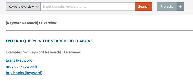 Semrush zoekwoorden programma