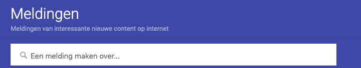Een melding maken over