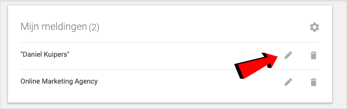 Google alert melding verwijderen