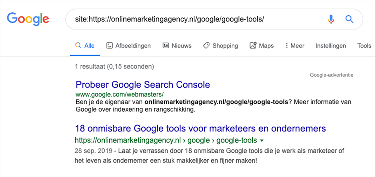 Site commando in blog google