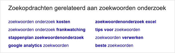 zoekwoorden semantisch