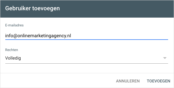 gebruiken toevoegen search console