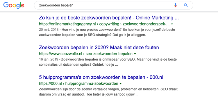 Werking Google