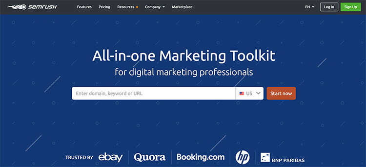 Alternatief MOZ Semrush