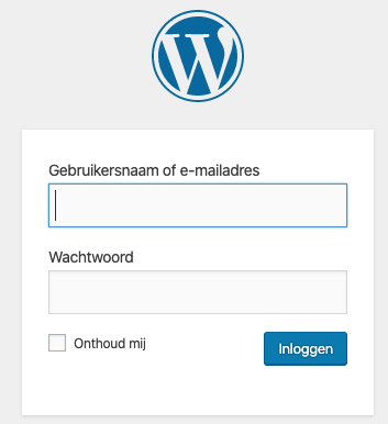 Inloggen WordPress