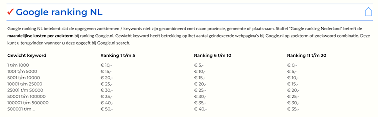 No cure no pay garantie