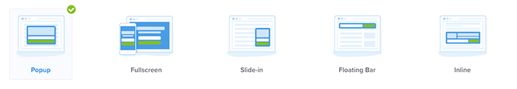 Campagnetypes optinmonster