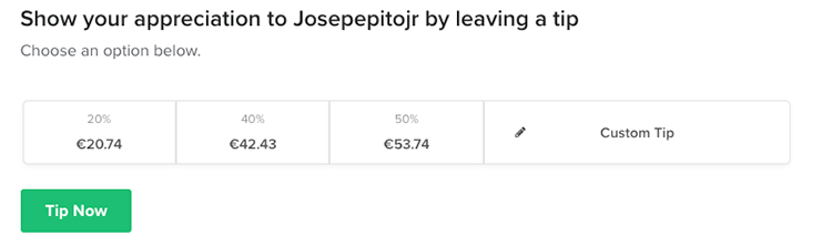 Fooi geven binnen fiverr