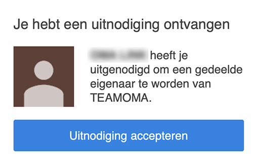 uitnodiging accepteren youtube