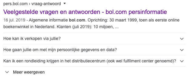 FAQ van bol