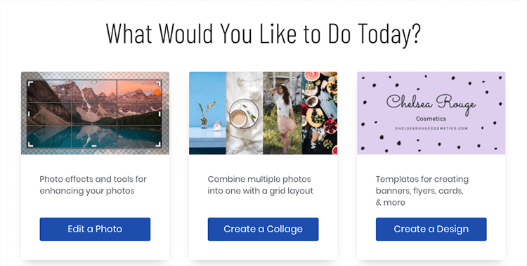 befunky mogelijkheden