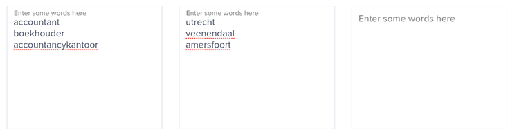 lokale zoekwoorden met mergewords