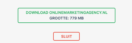 back-up maken website