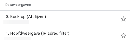 dataweergaven Analytics