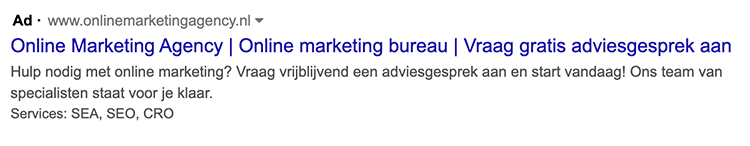 website-informatie extensie google