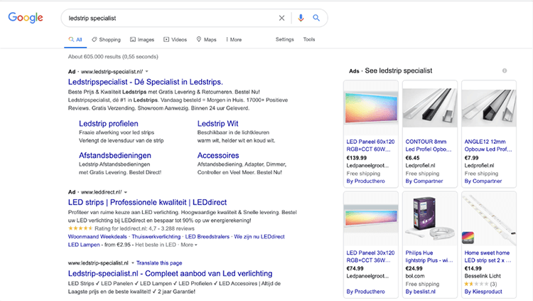 product merknaam adverteren