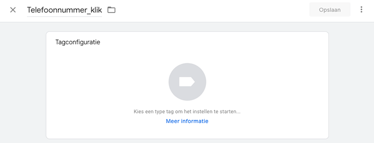 Telefoonnummer klik tag