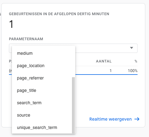 search term parameternaam
