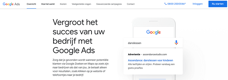 inloggen google ads
