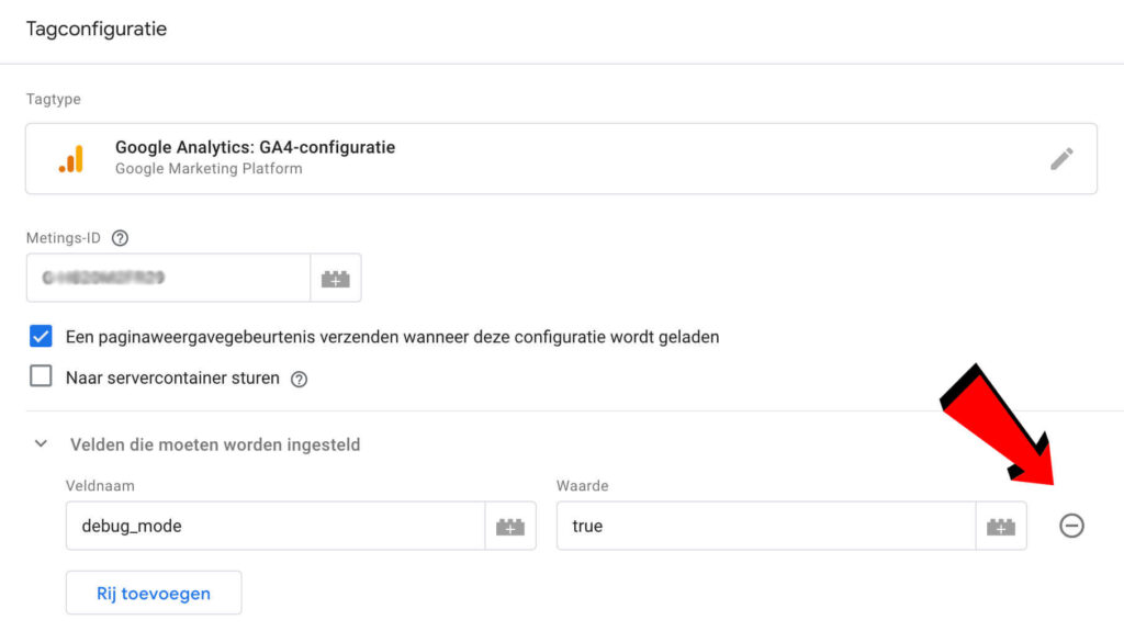 Debug_mode verwijderen