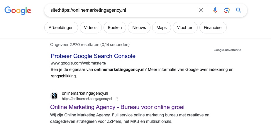 Geïndexeerde URL’s