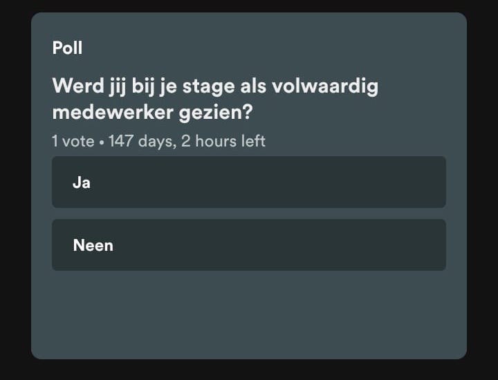 poll functie spotify