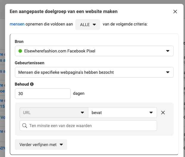 Retargeting paginabezoekers
