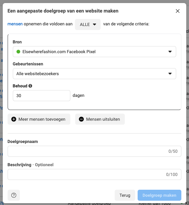 Websitebezoekers retargeting