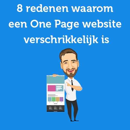 8 redenen waarom een One Page website verschrikkelijk is