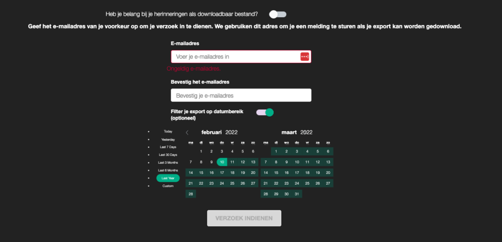 snapchat account gegevens